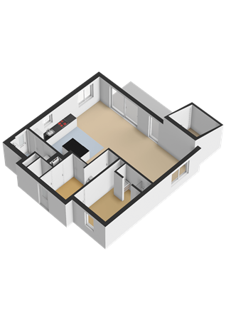 Floorplan - Zeedijk 24-376, 4504 PN Nieuwvliet